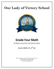 Lesson Plans – Grade 04 Math Saxon 54 3rd edition